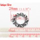 1 support cabochon 14 mm N°01 Argent