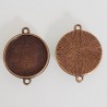 Support cabochon 20 mm N°02-2 Anneaux