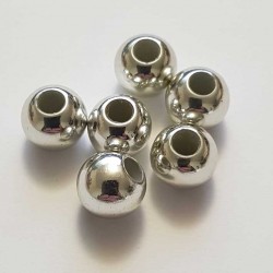 Perle Ronde 10 mm Argent N°01