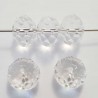 Perle Facette Donuts 14 x 10 mm Transparent
