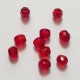 Perle Facette Ovale 04 x 04 mm N°04 Rouge 01