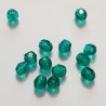Perle Facette Ovale 04 x 04 mm N°08 Vert 02