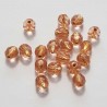 Perle Facette Ovale 06 x 06 mm N°06 Rose Doré