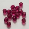 Perle Facette Ovale 06 x 06 mm N°07 Rose Magenta