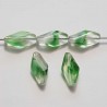 Perle Ovale 16 x 08 mm Vert N°01