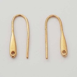 Boucle d'oreille Hameçon N°24 Doré