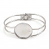 1 Bracelet support cabochon + 1 cabochon verre 25 mm N°04