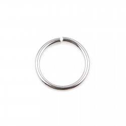 10 Anneaux de jonction ouvert 12 mm Inoxydable argent N°03