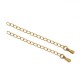 Chaîne d'extension pour collier bracelet en acier inoxydable 6 cm n°05