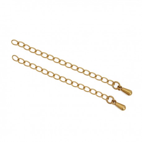 Chaîne d'extension pour collier bracelet en acier inoxydable 6 cm n°03