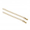 Chaîne d'extension pour collier bracelet en acier inoxydable 6 cm n°05