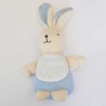 Doudou à broder Lapin Uni Bleu