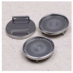 Passant 10 mm pour cabochon 20 mm Acier Inoxydable