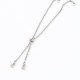 Bracelet Coulissant Acier Inoxydable Chaine N°02 Argent