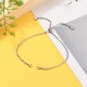 Bracelet Coulissant Acier Inoxydable Chaine N°02 Argent