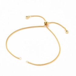 Bracelet Coulissant Acier Inoxydable Chaine N°05
