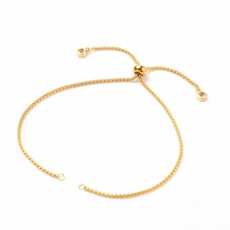Bracelet Coulissant Acier Inoxydable Chaine N°05