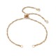 Bracelet Coulissant Acier Inoxydable Chaine N°06 Argent ou Doré
