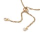 Bracelet Coulissant Acier Inoxydable Chaine N°06 Argent ou Doré