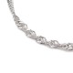 Bracelet Coulissant Acier Inoxydable Chaine N°06 Argent ou Doré