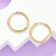 Support Boucle d'oreille Créole Huggie Acier Inoxydable Doré