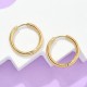 Support Boucle d'oreille Créole Huggie Acier Inoxydable Doré