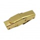 Fermoir clip griffe pour cuir 05 mm de large Doré