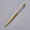 Stylo à décorer de perles tube vide à customiser doré or clair x 1 pièce