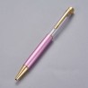 Stylo à décorer de perles tube vide à customiser doré rose nacré x 1 pièce