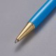 Stylo à décorer de perles tube vide à customiser doré bleu ciel foncé x 1 pièce