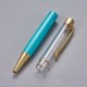 Stylo à décorer de perles tube vide à customiser doré turquoise x 1 pièce
