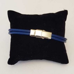 Bracelet cuir 03 mm Lisse ajustable au poignet