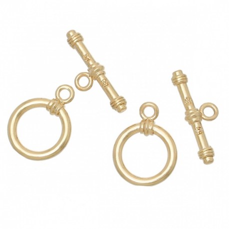 Fermoirs Toggle Plaqué Or 14K N°02