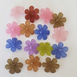 15 Fleurs de Guimauve 01 Lucites assortis