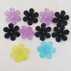 10 Fleurs de Guimauve 03 Lucites assortis