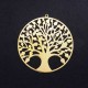 Breloque Arbre De Vie 47x45 mm Acier Inoxydable
