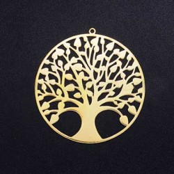 Breloque Arbre De Vie 47x45 mm Acier Inoxydable