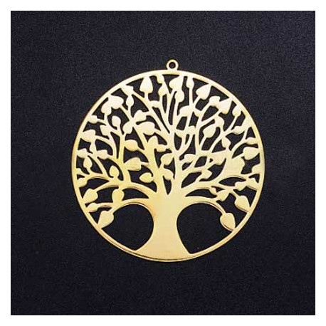 Breloque Arbre De Vie 47x45 mm Acier Inoxydable