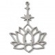 Breloque Lotus Etoile Acier Inoxydable