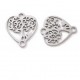 Connecteur Pendentif breloque Arbre De Vie Coeur N°01 en acier inoxydable