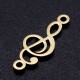 Connecteur Pendentif breloque Clé De Sol N°01 en acier inoxydable