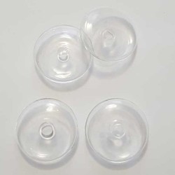 1 Boule en verre Soucoupe Plate 27 mm Globe à Remplir Creux