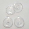 Boule en verre Soucoupe Plate 26 mm Globe à Remplir Creux