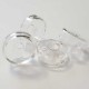Boule en verre Soucoupe Plate 30 mm Globe à Remplir Creux