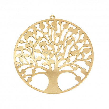 Breloque Arbre De Vie 48x45 mm Acier Inoxydable