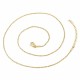 Collier N°19-02 en acier inoxydable 45 cm Doré