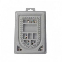 Plateau Pour Assembler Vos Montages De Perles Et Organisateur Gris 23 x 16 cm en plastique