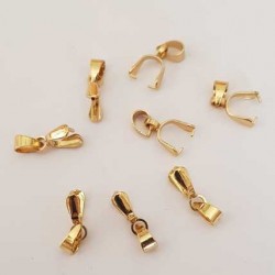 Bélière à pincer en Acier Inoxydable 3 x 15 mm Doré N°03