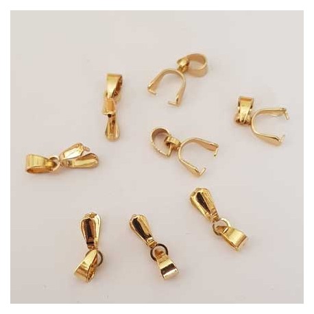 Bélière à pincer en Acier Inoxydable 3 x 12 mm Doré