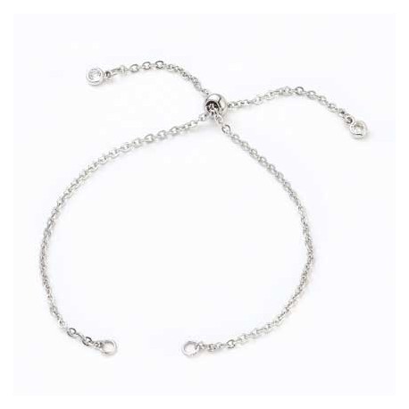 Support Bracelet Coulissant Acier Inoxydable Chaine N°02